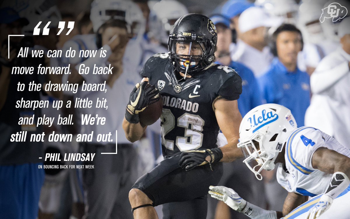 CUBuffsFootball's tweet photo. Phil knows the Buffs need to keep moving forward https://t.co/QdnZyKdld4