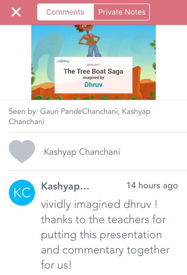 nehaminda's tweet photo. This is what happens when @imagistory goes on @Seesaw. Thanks @alexrajohnson #ParentAppreciation #PictureReading @ibpyp @ois_primary https://t.co/lZCdjZH9Pz