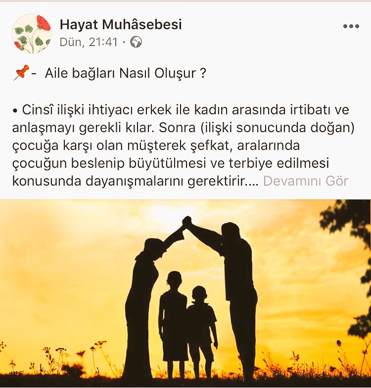 HayatMuhasebesi's tweet photo. 📍- Aile Bağları nasıl oluşur ? 

#Facebook Sayfamızda... https://t.co/pLlqM7NGIP