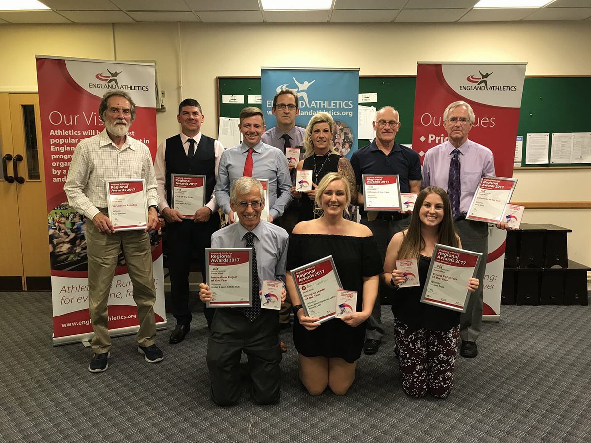 EnglandAthletic's tweet photo. We loved celebrating our fab volunteers in the South West! Congratulations to all the winners #EAVolunteerAwards https://t.co/06XAEeoKrM