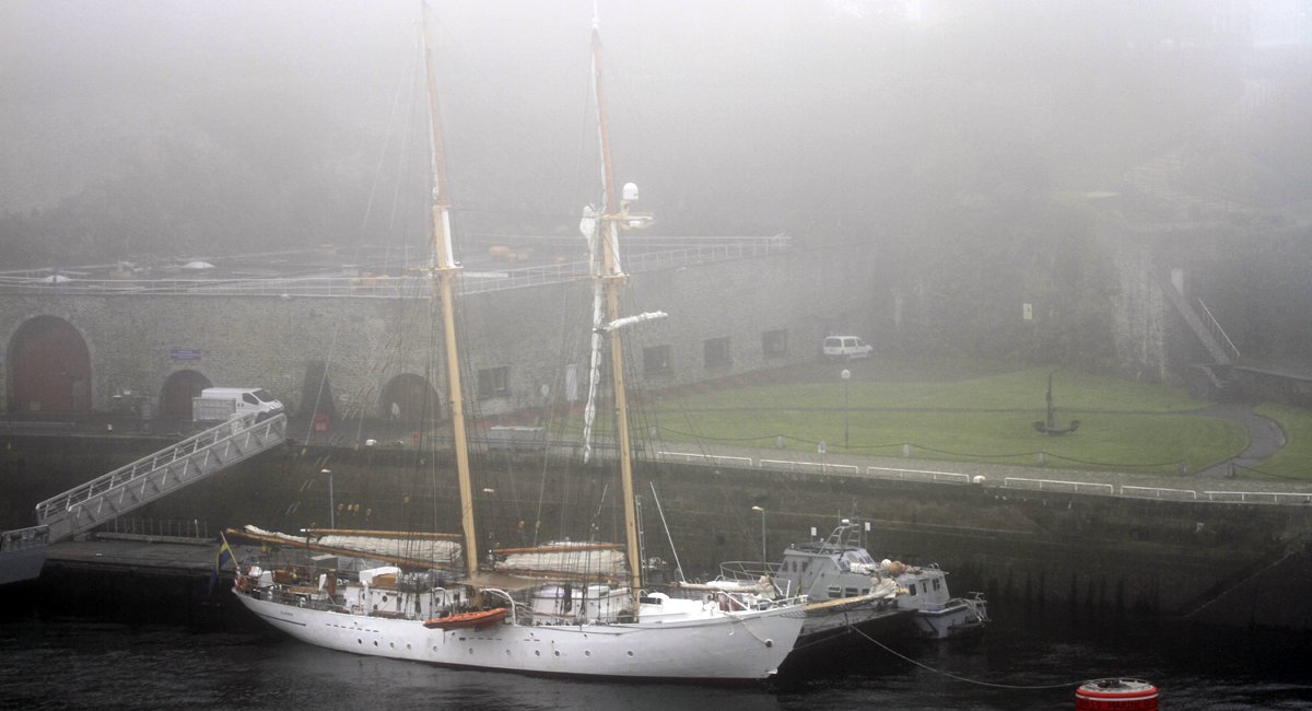 PNavires's tweet photo. Le navire-école suédois GLADAN en escale à Brest ce week-end @CoteBrest @BrestFr #brest #gladan #sweden https://t.co/kxZj4vbi02