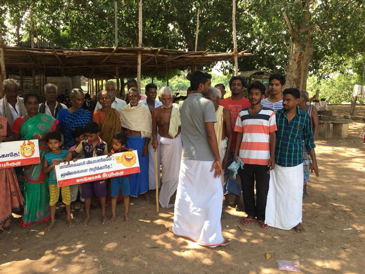 being_nimal's tweet photo. #NeduvasalProtest #Day173
அரை ஆண்டு காலத்திற்கும் மேலாக நடந்து கொண்டிருக்கும் நெடுவாசல் வாழ்வாதாரப் போராட்டத்தின் 173ஆம் நாள் இன்று! https://t.co/cFPyOzR7Oc