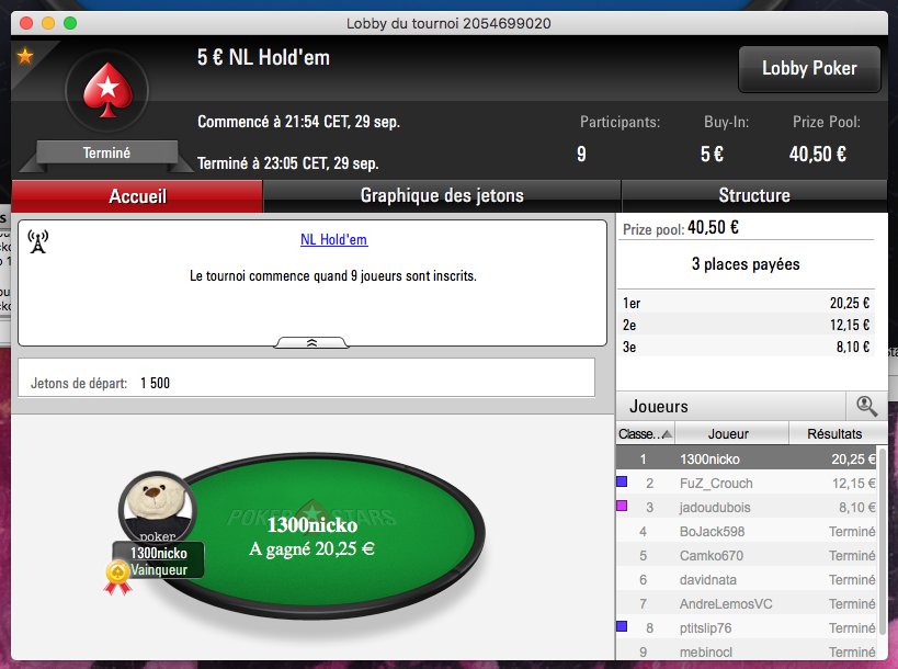Las1300Nicko's tweet photo. #poker @PokerStarsFR #2itm #sitandgo 😂😂😂😂 https://t.co/rePWKNbo3f
