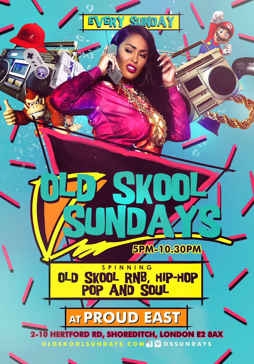 GomezLdn's tweet photo. OLD SKOOL SUNDAYS HAS A NEW HOME @PROUD_EAST ๐ฅ
5-10:30PM
DM FOR GUESTLIST! https://t.co/8MtMNfXjoh
#Oss #OSSundays #OldSkoolSundays https://t.co/QuofTS5BNp