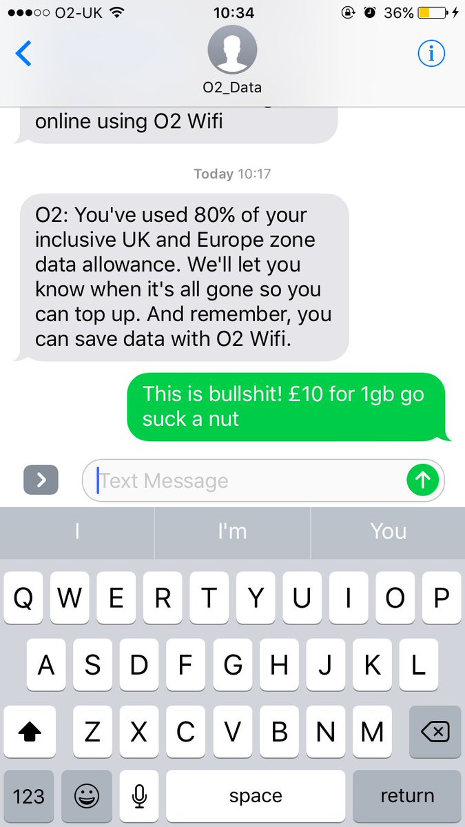 Why do I pay for unlimited data when it's not actually unlimited and have to top up every month? <a href="/O2/">O2</a>  this text is the bane of my life!