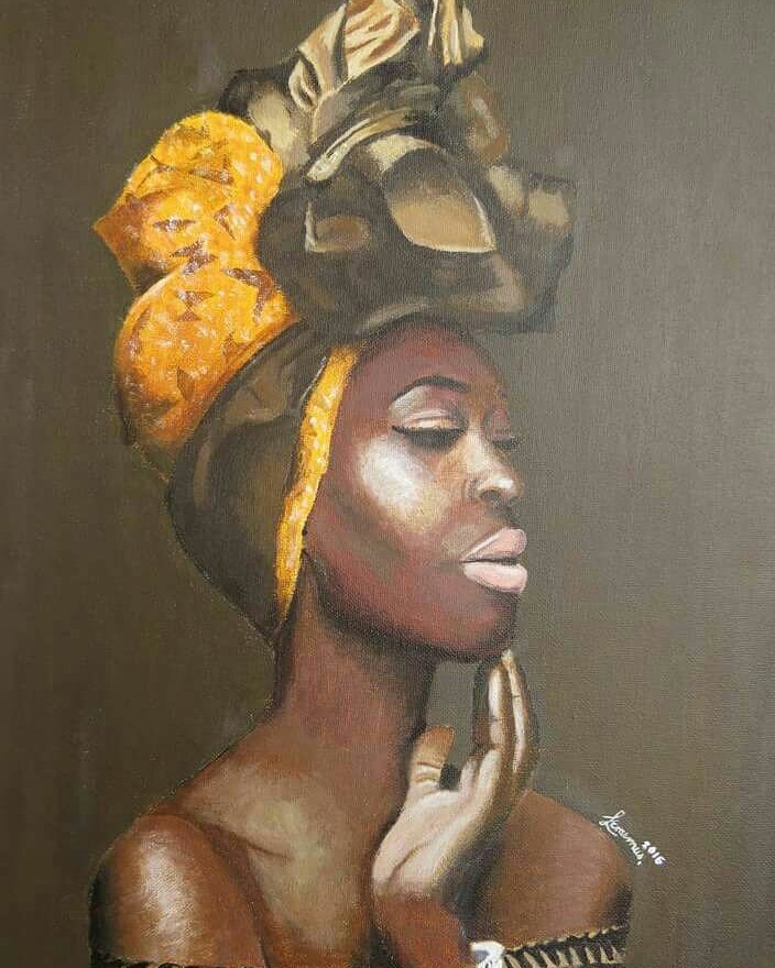 ClasslessCpt's tweet image. &quot;Her black magic captured on a canvas&quot;

Ps. Luke is a high school kid, this is total raw, untainted talent.

Painted by - Luke Erasmus