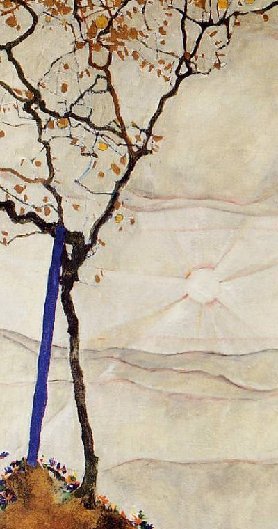 _whitedistrict_'s tweet photo. #Dettagli d'#arte:Il sole è un'ombra ,l'albero un corpo scheletrico. Una delle migliori raffigurazioni della desolazione dell'anima.#Schiele https://t.co/GVjX9mEpA4