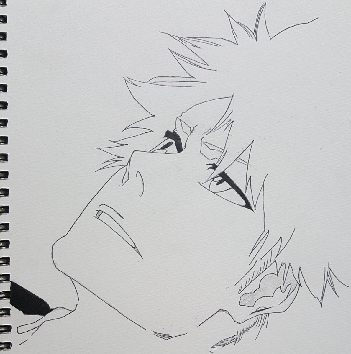 お犬様のbleach模写垢 Twitterren Bleach Bleach模写 Bleachクラスタさんと繋がりたい 今日の絵 黒崎一護 頑張って書きました 可愛がってください 余談 ブレソル30連したらコマさん2体は萎える W 京楽さんとシロちゃん欲しいよぉ W ﾌｵｵｵｳｱｱｱｱ