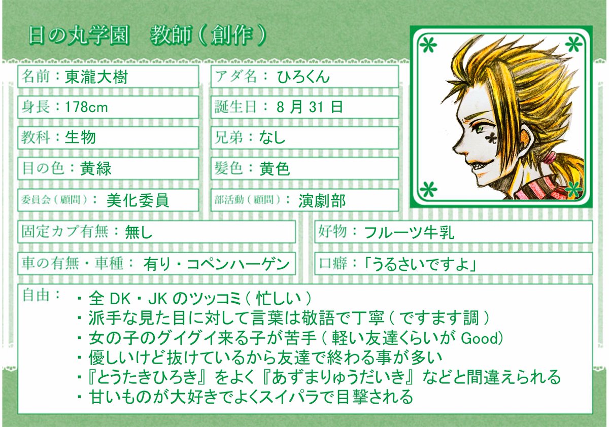 社畜のきたさん 日の丸学園cs やっと檸檬 林檎 東瀧先生のcsできました うちの子を宜しくお願いします 社畜のきたさん 日の丸学園cs やっと檸檬 林檎 東瀧先生のcsできました うちの子を宜しくお願いします
