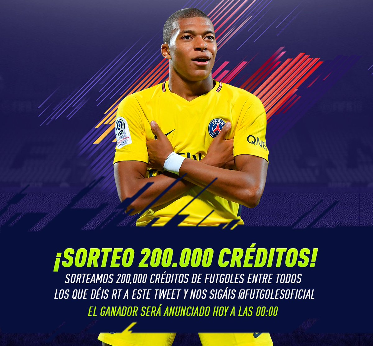 🔥 ¡SORTEO! 🔥
💰 Sorteamos 200.000 créditos de FUTGoles entre todos nuestros seguidores!
🔁 RT &amp; FOLLOW 🐦 para participar! ⤵️