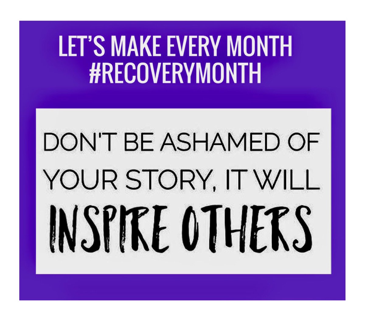 Denise__Mariano's tweet photo. As #RecoveryMonth comes to an end, let's continue to share our stories, plant seeds of #hope, and inspire others to reach out for help. https://t.co/JJ0dNSBJVE