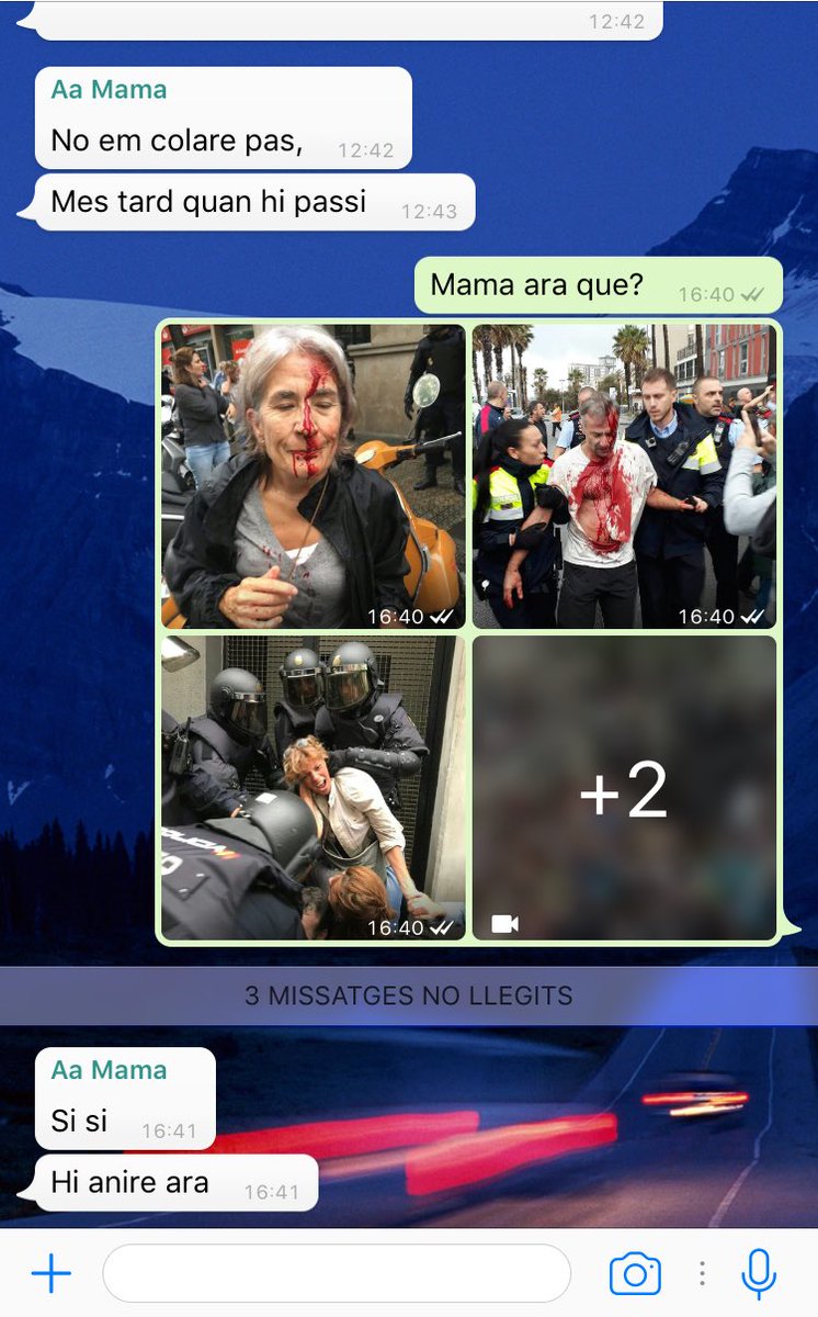 joangali's tweet photo. Gràcies @policia gràcies @marianorajoy Me mare votarà gràcies a vosaltres! https://t.co/rXJiVKkTpz