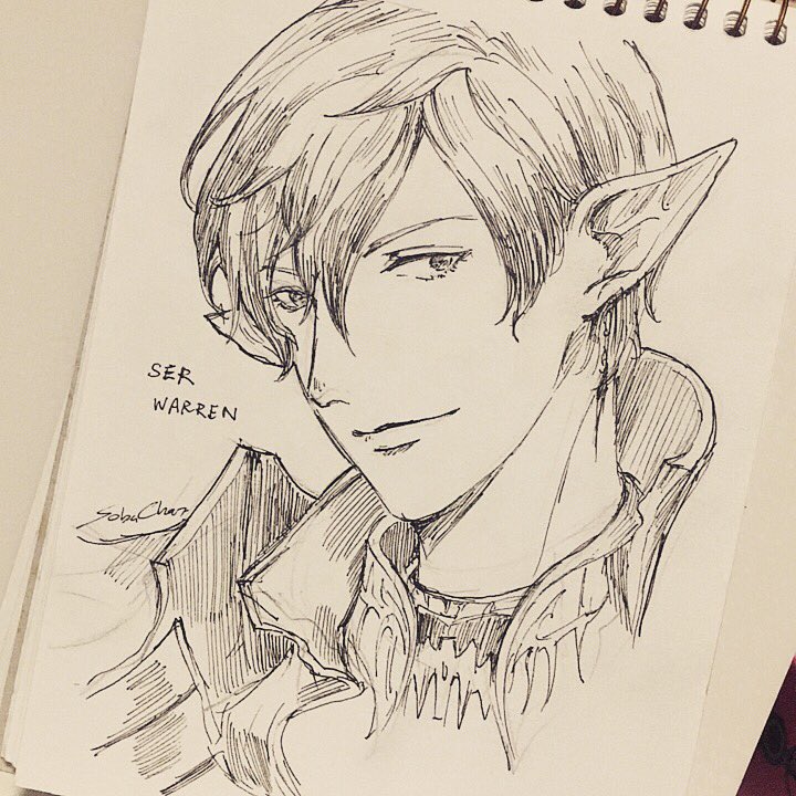 Ser Warren- Elezen art trade with @serwarren_ffxiv #ffxiv #Elezen #TheTreeAlliance