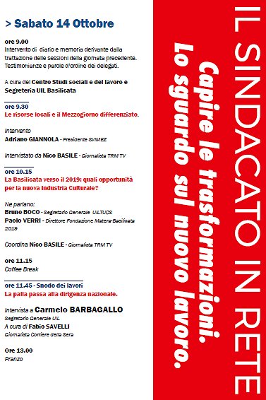 Terza giornata conclusiva del Meeting del Delegato della UIL Basilicata