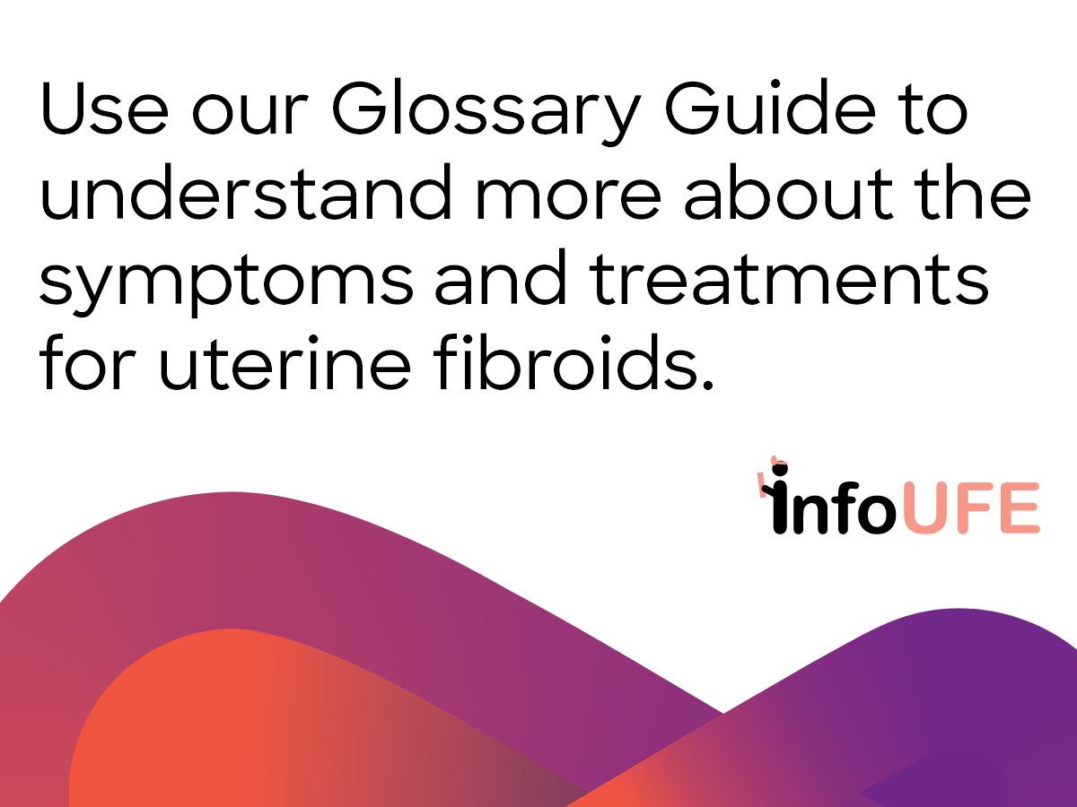 InfoUFE's tweet photo. Use our Glossary Guide to understand more about the symptoms and treatments for uterine fibroids https://t.co/XNIS2MFb4c #uterinefibroids https://t.co/yPeX37PzZJ