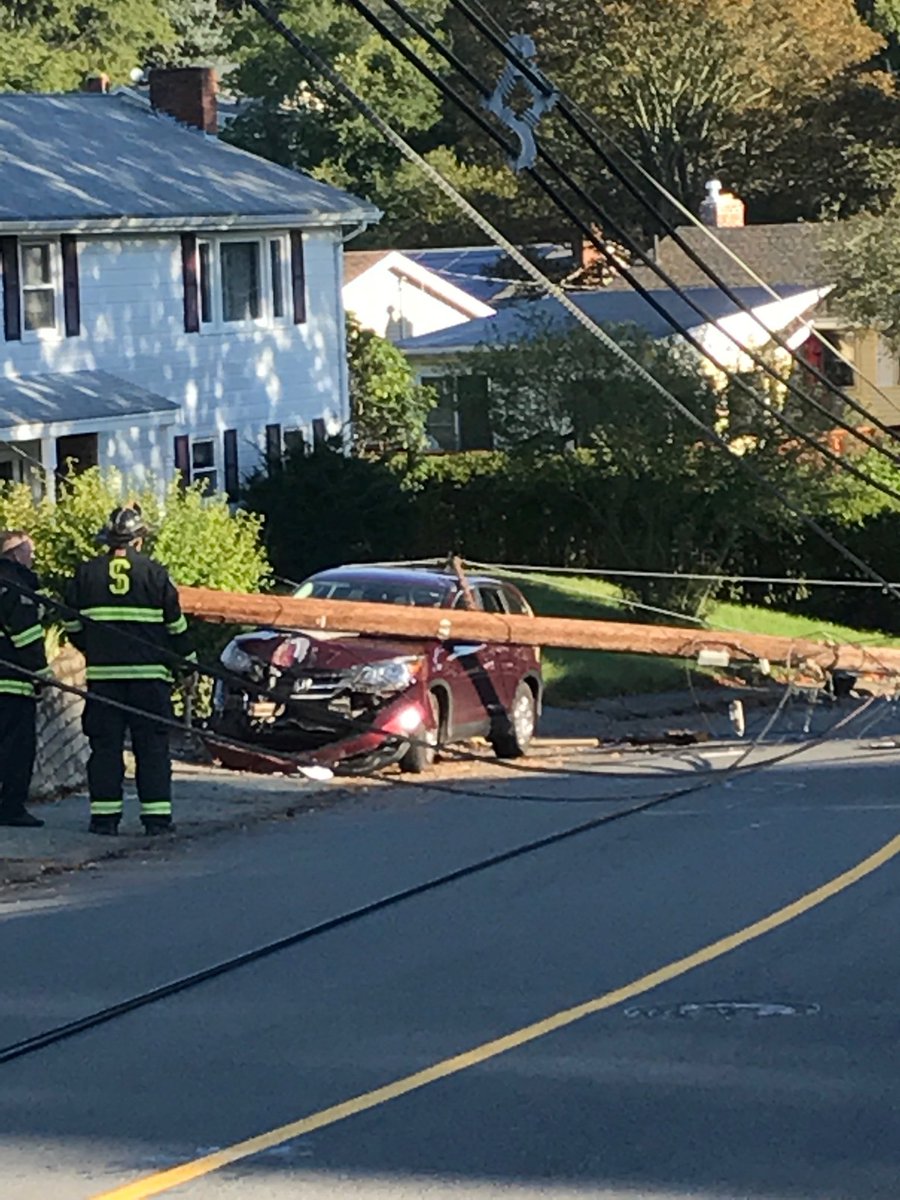 Companies operating at MVA, Summit St near Crescent w/pole and wires down- power out in Witchcraft/Boston St./North Salem areas