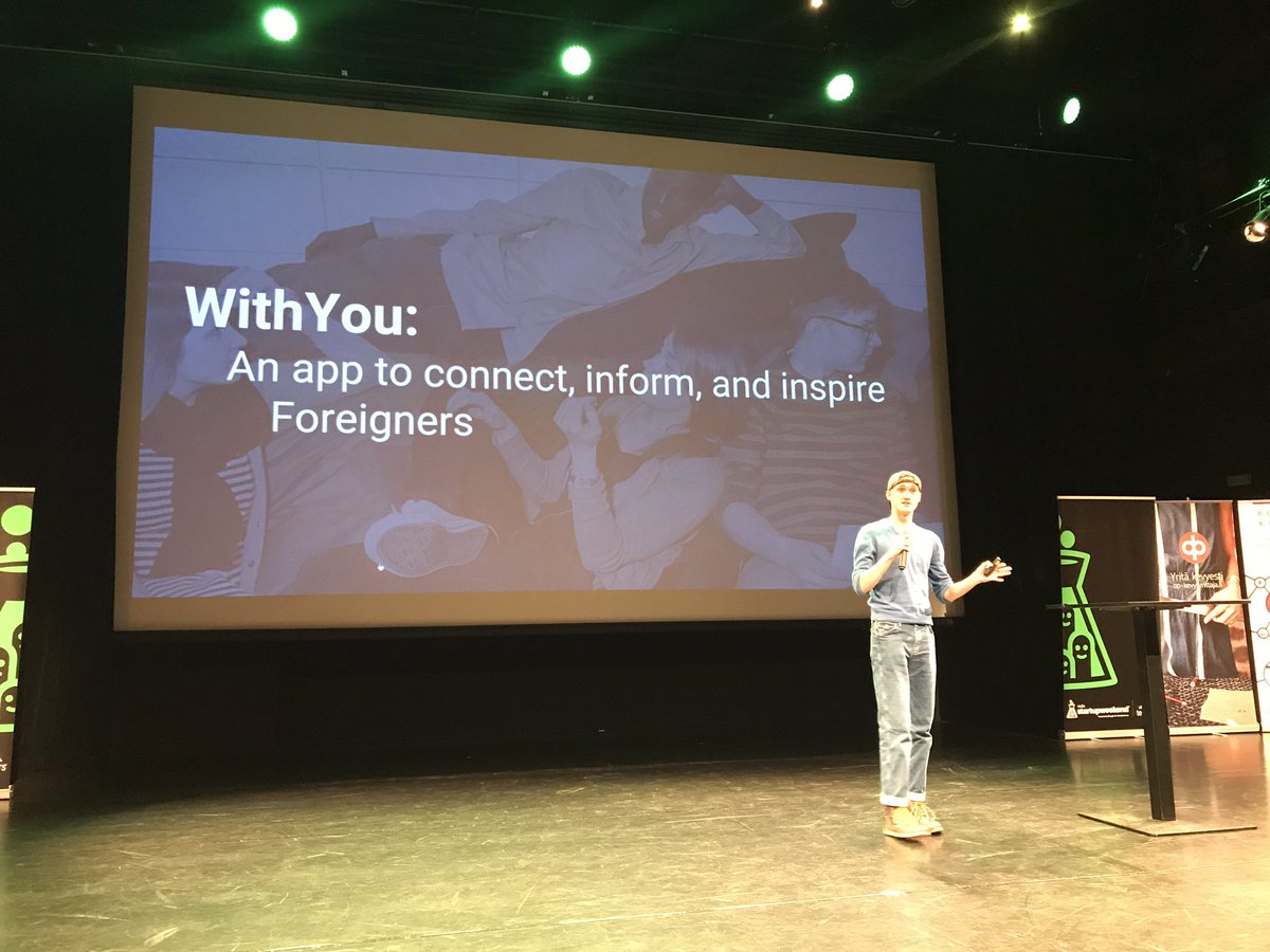 WithYou connects the local international community with an app #swoulu #startupweekend