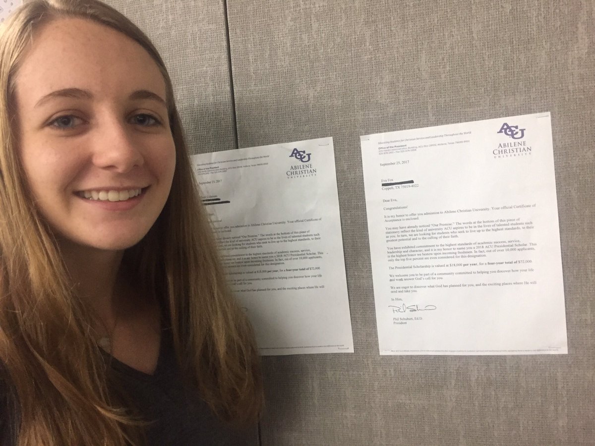 Janelle's tweet photo. We #BencerThings are so proud of @_evafox @NewTechCoppell already accepted to 2 colleges!! Way to go!! https://t.co/nUQOOYe8fE