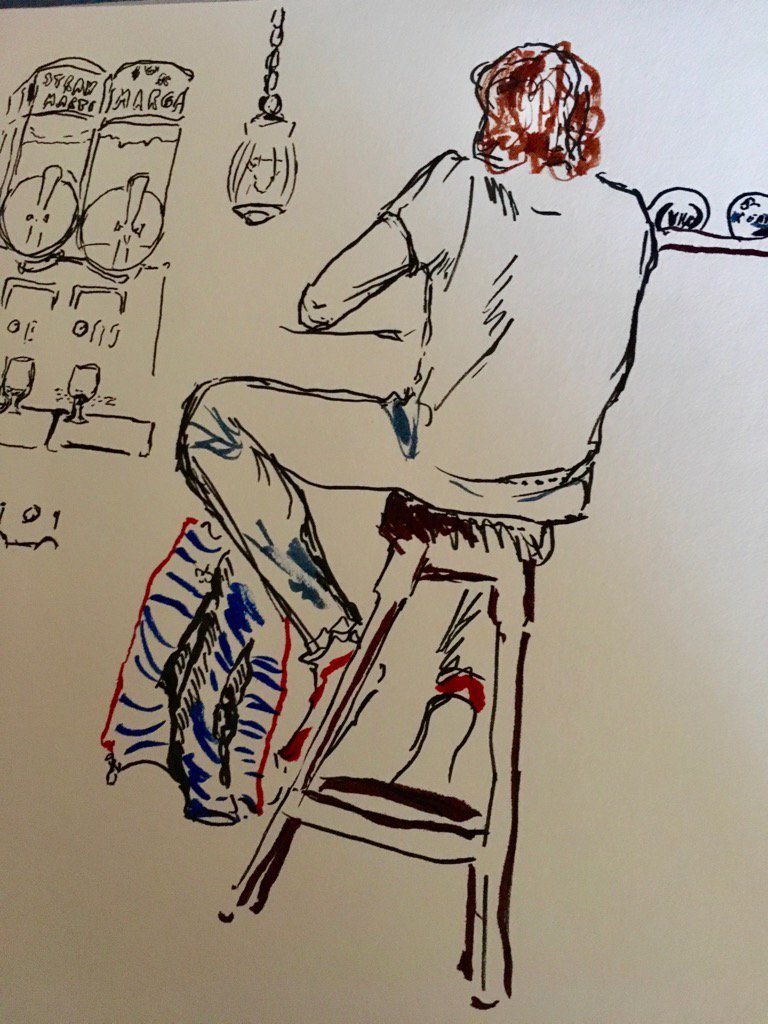 cdjesse's tweet image. Drinktober 1 
#inktober2017