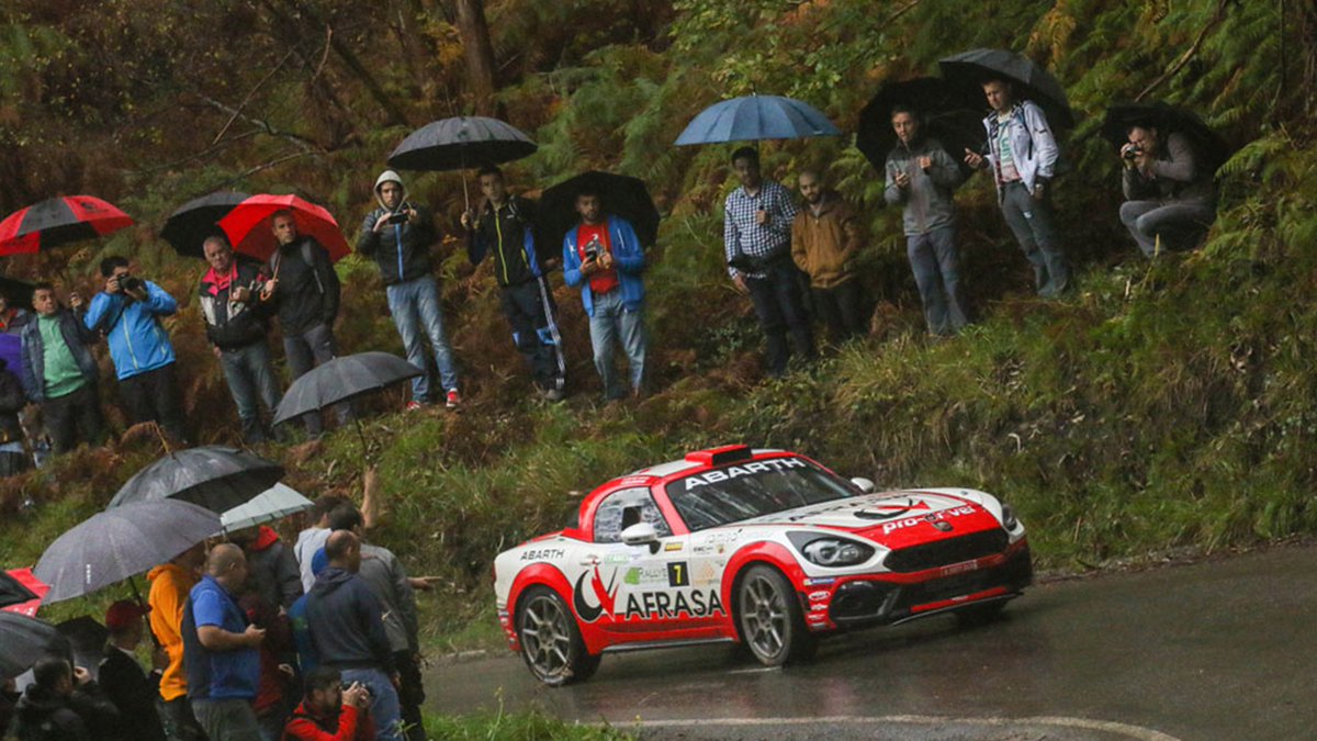 TeamAbarth's tweet photo. Muñiz and Solórzano gained the top of the 2WD #CERA ranking, winning the @RallyeLlanes on board their #Abarth124rally! #RVLL https://t.co/Jpcl0FWcj8