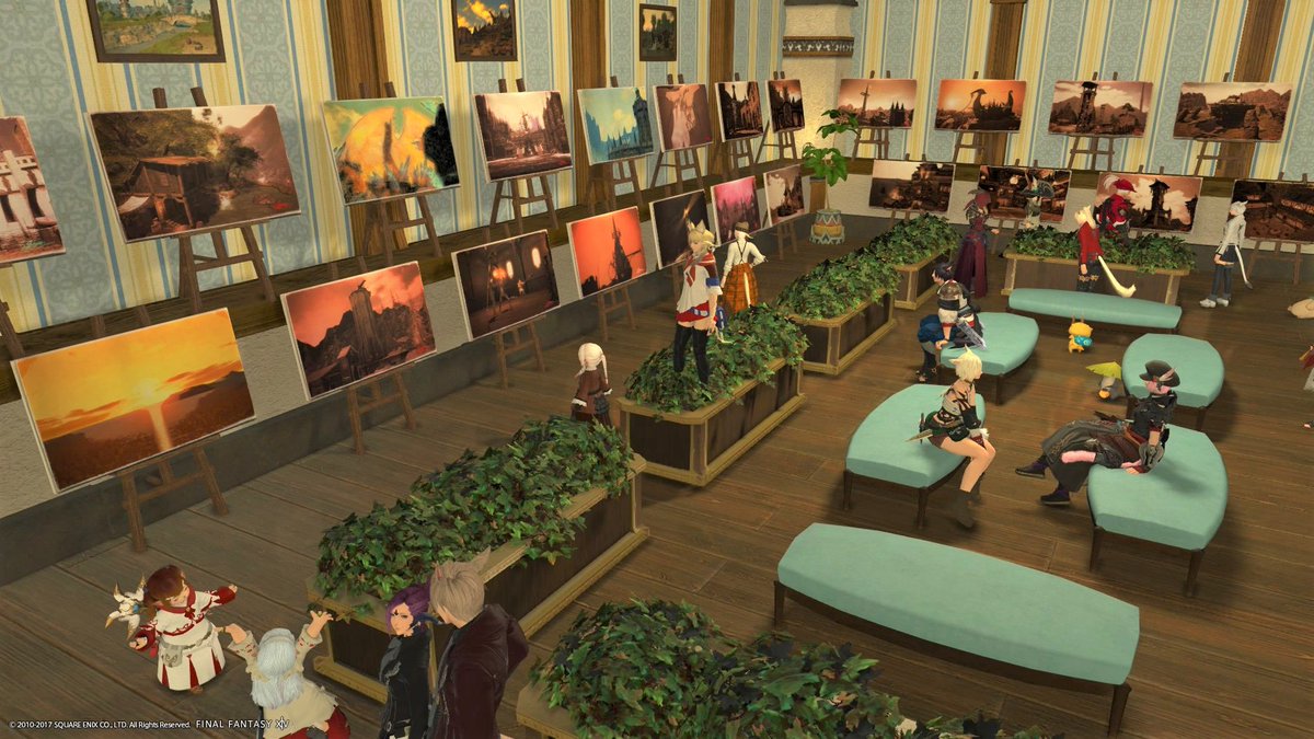 Kelly 光の演奏家 En Twitter Ridill鯖の絵画展イベントに行ってきました ズラっと絵があって圧巻 風景画 油絵 水彩画 見ていたら欲しくなりました 特に気に入ったのが水平線から夕日が光を差している一枚 早速イディルシャイアへ買いにいこっとｗ