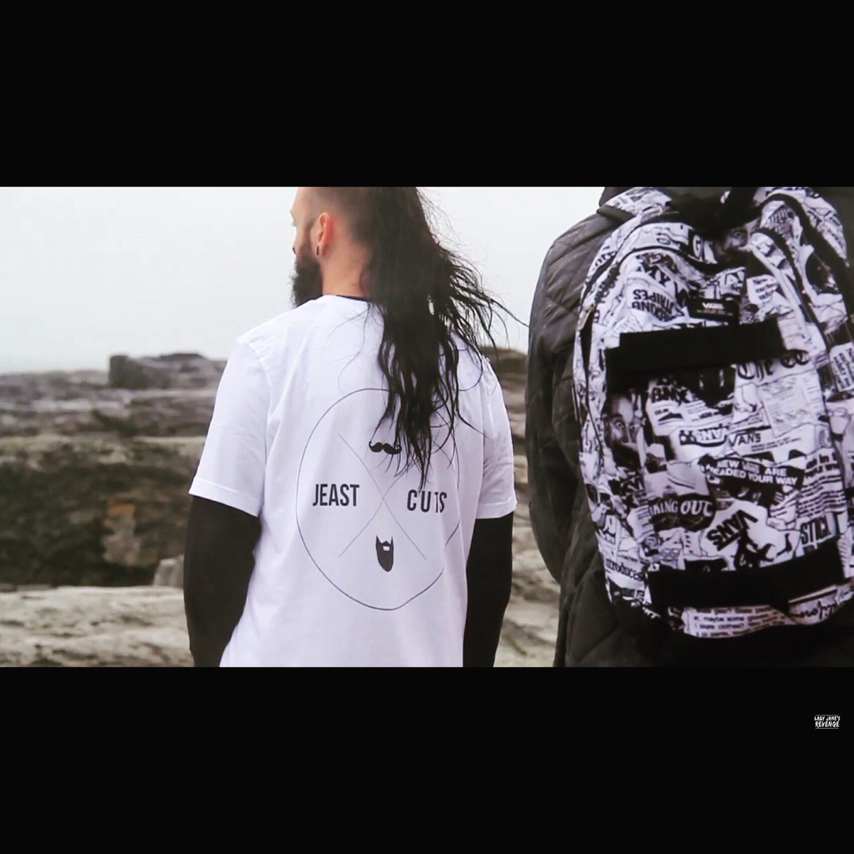 Proud ambassador for <a href="/JeastCuts/">JeastCuts</a> Barbershop!! Reppin this bad boy TONIGHT in the new #music video release!! 👀 peeled 🎶 <a href="/LJRevenge/">Lady Jane's Revenge</a> #band