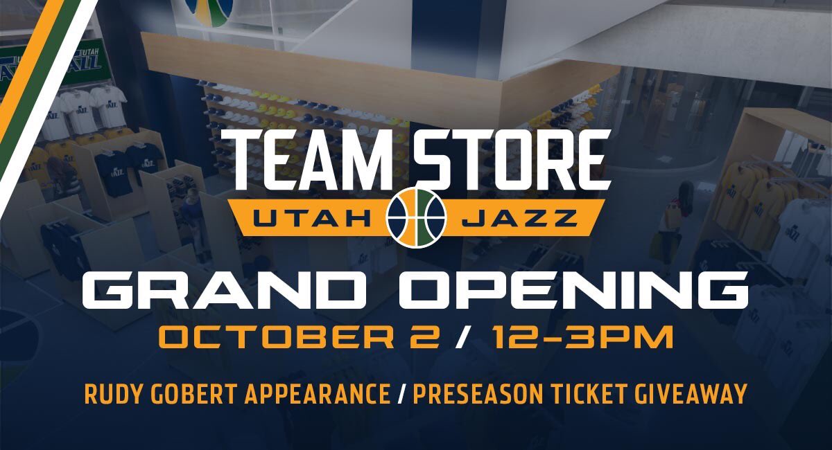 Are you coming to our @JazzTeamStore grand opening tomorrow?  @rudygobert27 is. 👀  Details: on.nba.com/2yb42PG https://t.co/Gw14I4mZkV