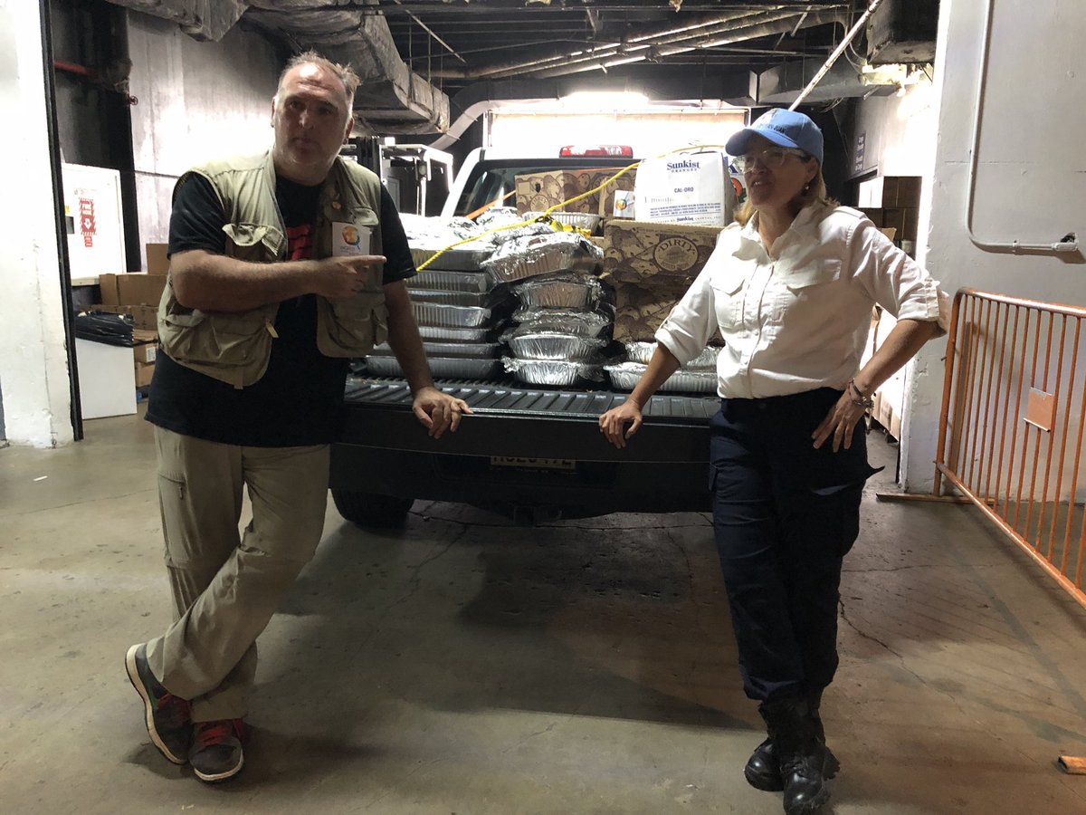 chefjoseandres's tweet photo. If I was .@realDonaldTrump I would not Attack a leader that has work non stop for her people https://t.co/EQaTjkMnTV