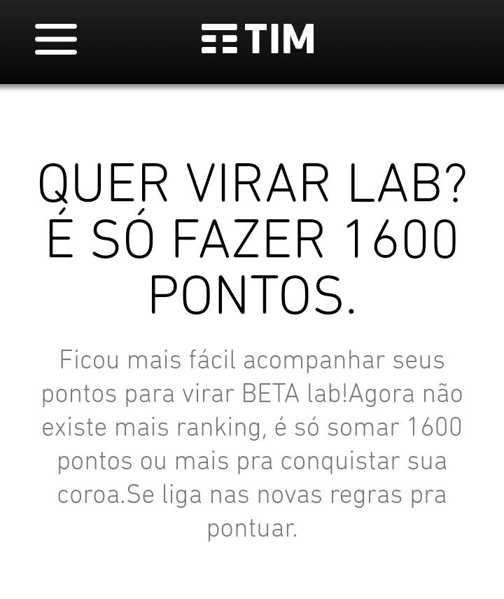 Nova regra chegou gente!!!!
*Acabou o ranking
*Pra pontuar nas redes sociais só precisa conectar 😱
Dá uma olhada no site
#BetaQuerLab