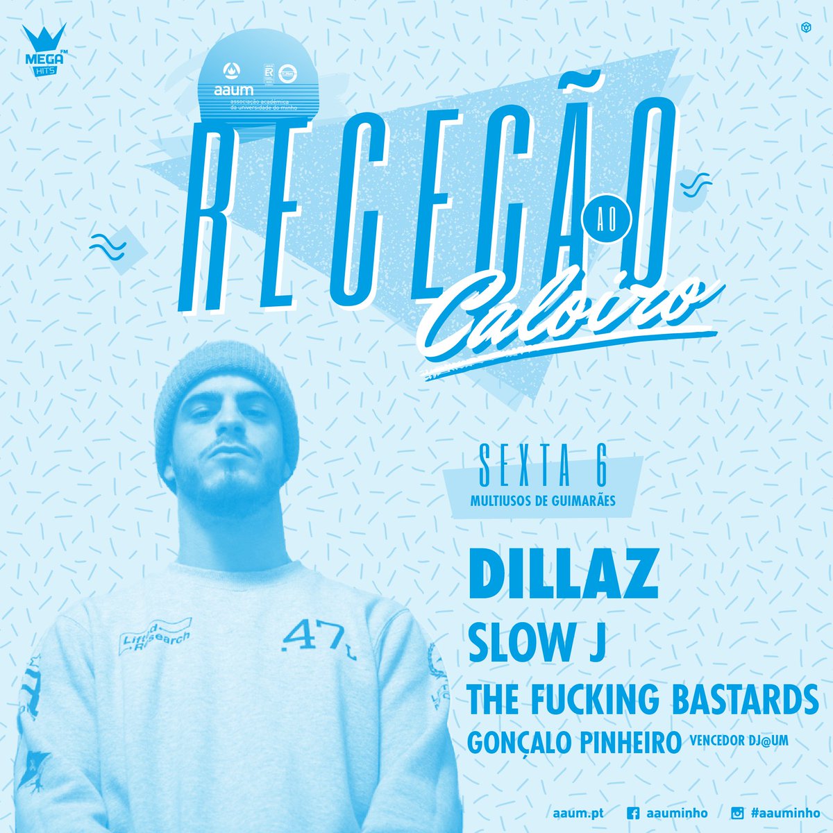 Dia 6 de outubro é a noite em que Slow J, Dillaz, The Fucking Bastards e Gonçalo Pinheiro animarão os estudantes. Compra já o teu bilhete.