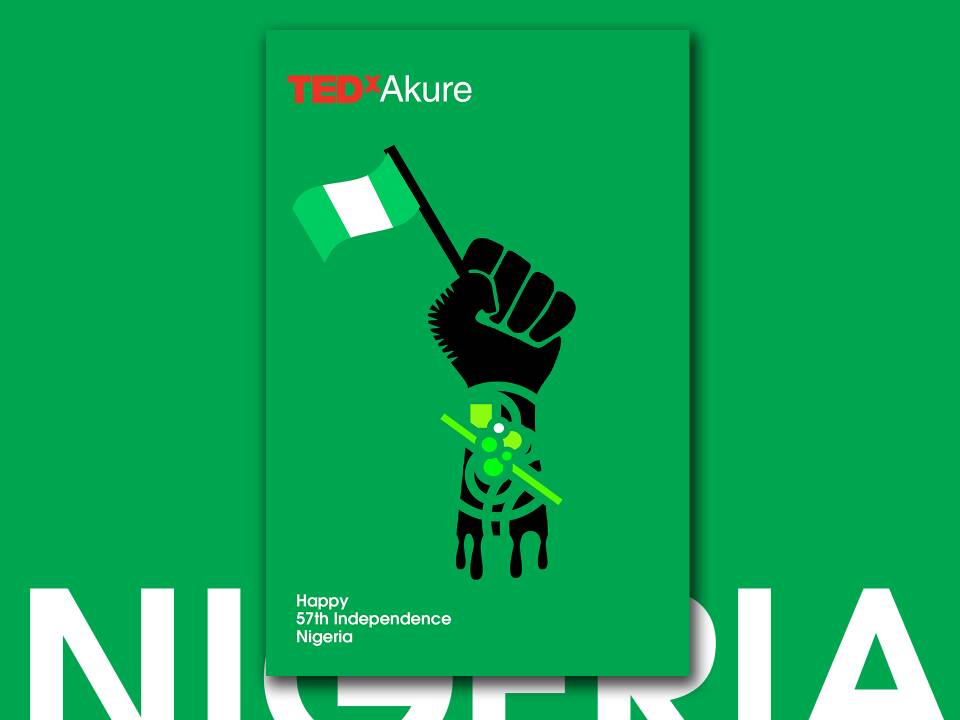 TEDxAkure's tweet photo. 57 years of unity in diversity.
May the labour of our heroes past never be in vain.

Cheers to moving forward!

#HappyIndependenceDay https://t.co/IqxaeVJe8j
