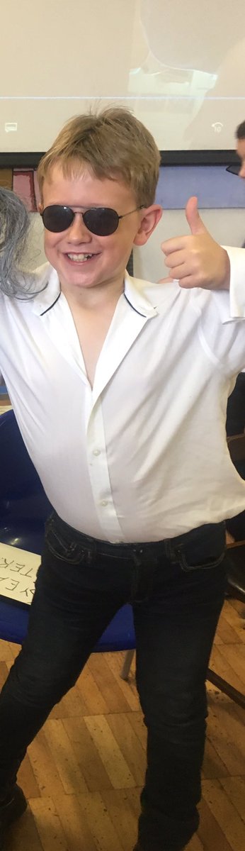 stemsandbows's tweet photo. My son had to dress as you @SimonCowell for his assembly and insisted I sent to you, even had the pointed ankle boots too 😎#simoncowell https://t.co/alPloP8v4D