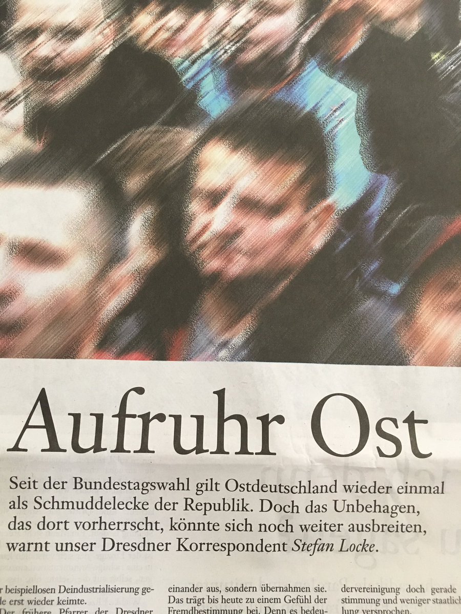 Leseempfehlung zum Sonntag aus der #FAS: 'Aufruhr Ost' von <a href="/Stefan_Locke/">Stefan Locke</a> (leider noch nicht online)