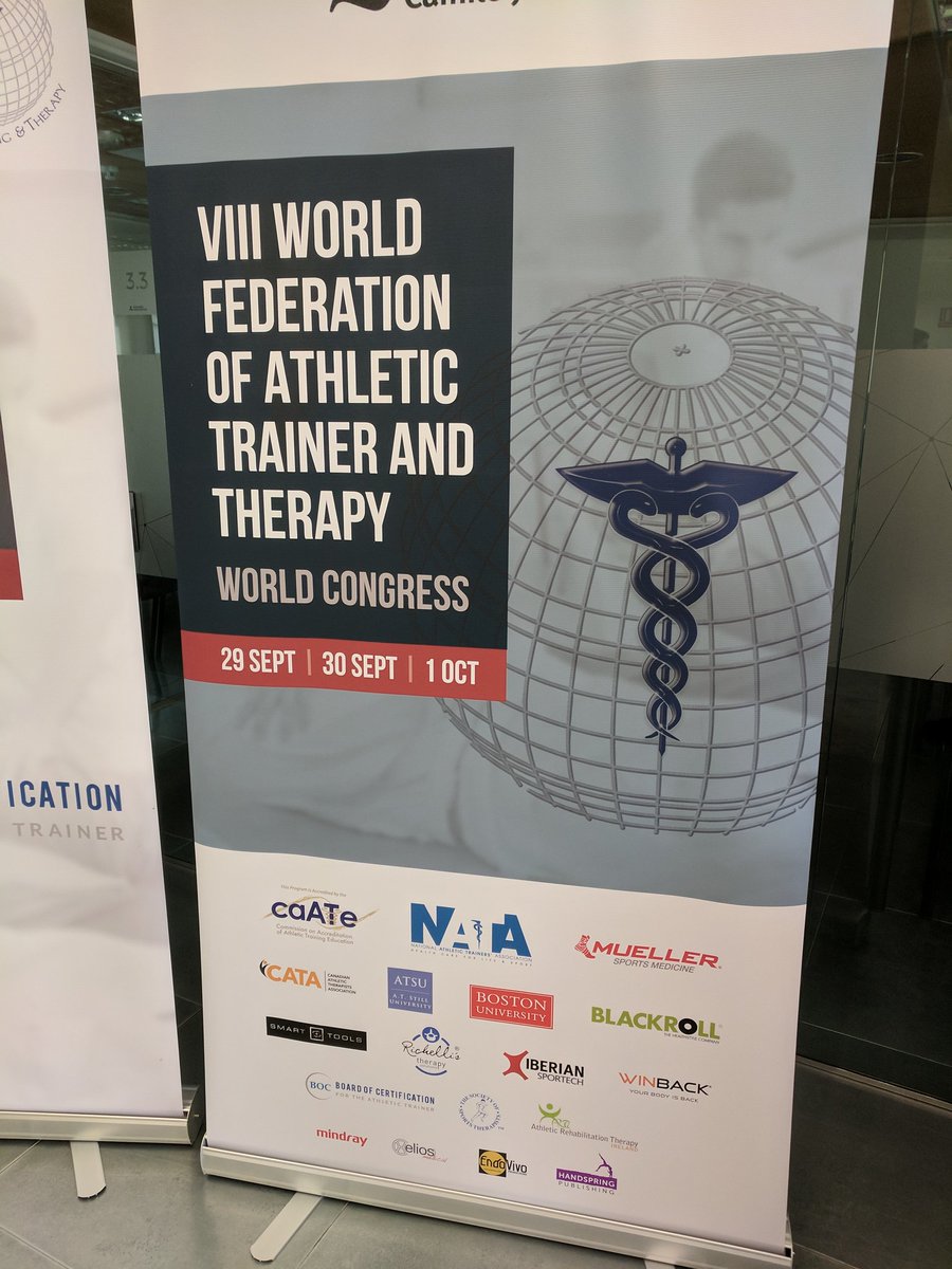 scott_sailor's tweet photo. Great Congress wrapping up today. Many colleagues from around the globe. #wfatt2017 @NATA1950 @FresnoStateCHHS https://t.co/qqfBxiXgvV