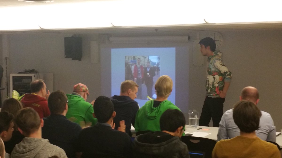 oneSandeman's tweet photo. These guys want to wrap up the  best educational applications in one place and then teach their usege to Tuusula teachers #cityhacktuusula https://t.co/BnEMOuJCjH
