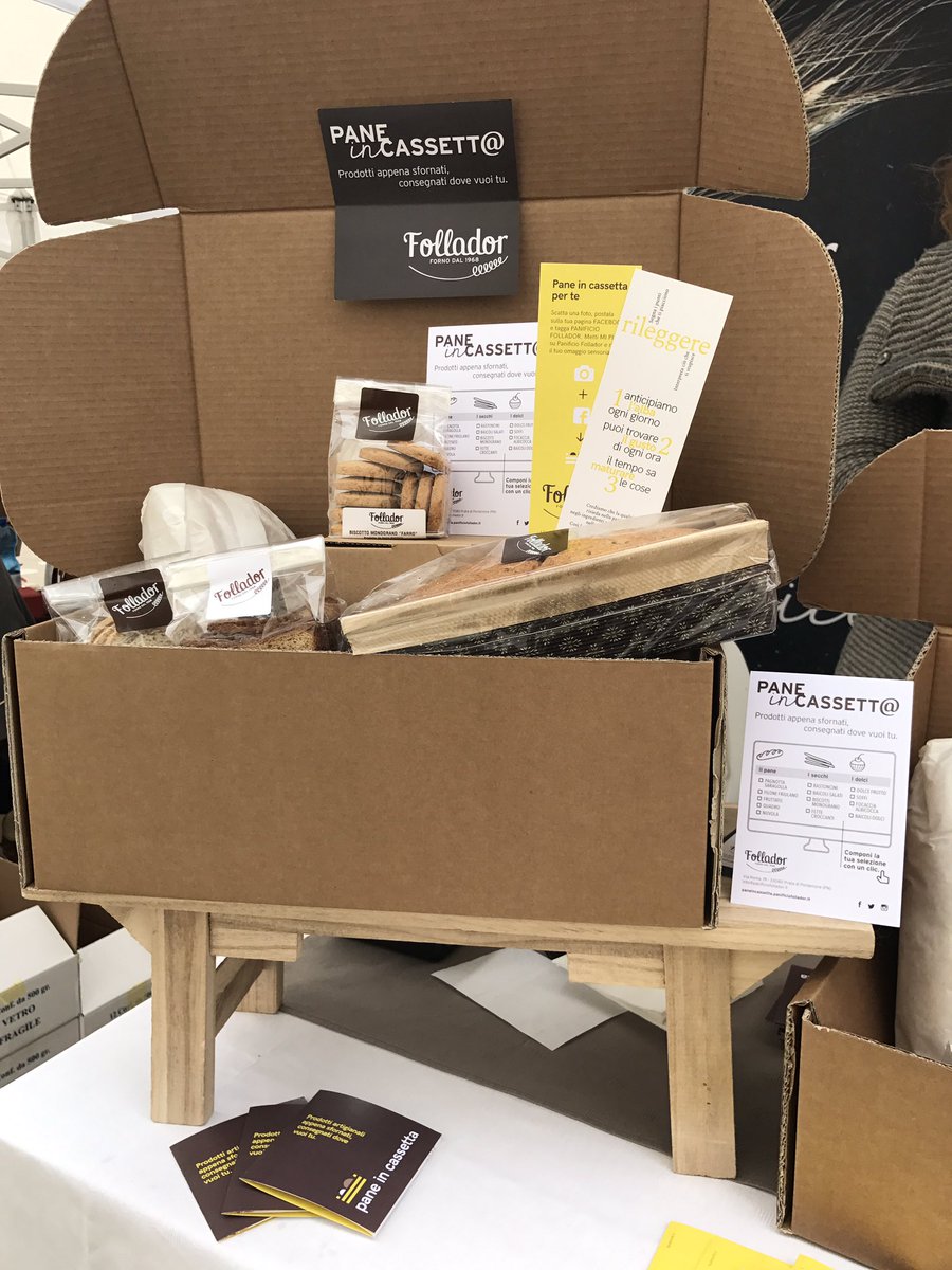 iFoodit's tweet photo. Il progetto pane in cassetta: si ordina, si sceglie i pacchi e il tutto arriva a casa! #Follador @OderzoFoodFest #oderzoFF https://t.co/nLdN1fJmEz