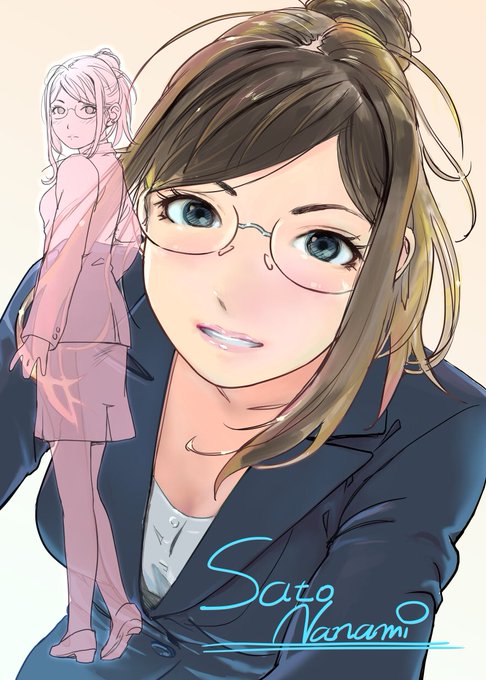 眼鏡キャラのtwitterイラスト検索結果