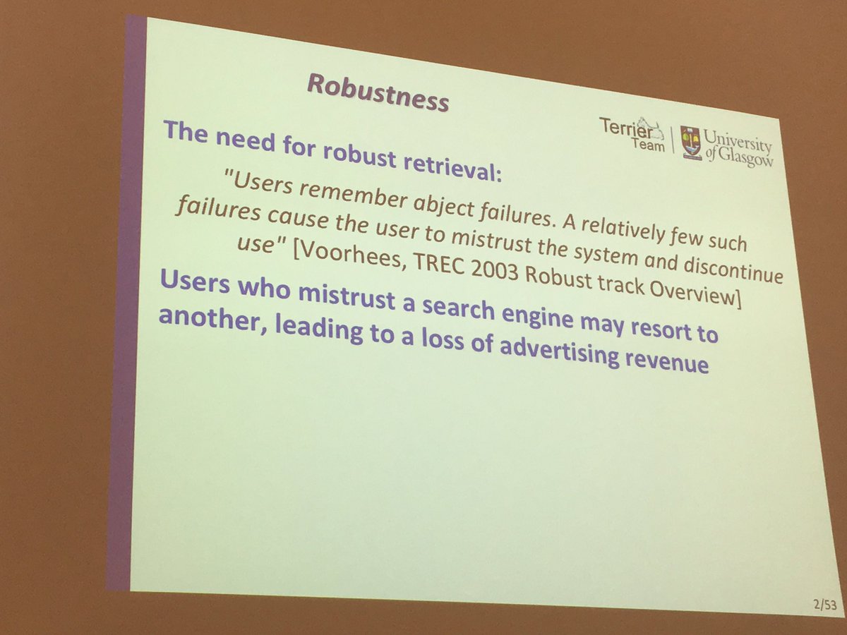 frrncl's tweet photo. #learner2017 #ictir2017 @craig_macdonald keynote on robustness and risk-sensitivity in LtR https://t.co/X9msNCr7jM