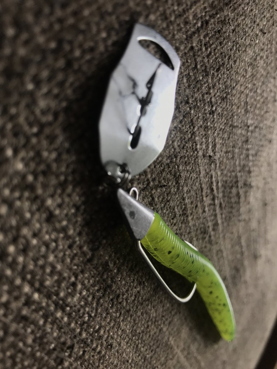 worldangling_'s tweet photo. Cabin fever generating more frankenlures this weekend - I give you, the chatter-senko - I think this is really going to work well for bass! https://t.co/cxl61F9GJM