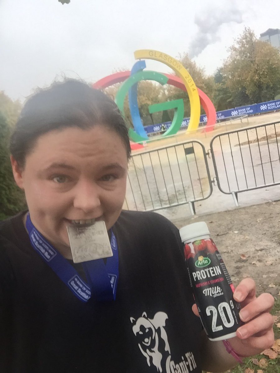 Borisdaborder's tweet photo. Enjoying an awesome Arla protein milkshake after the Great Scottish Run 10K @arlaprotein #ISMASHEDIT https://t.co/tf1MvfBhCk