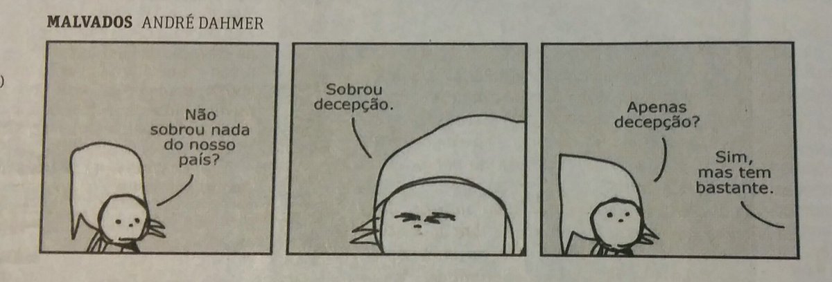 malvados's tweet photo. Uma tirinha otimista na Folha de hoje. https://t.co/j88tZZcXu7