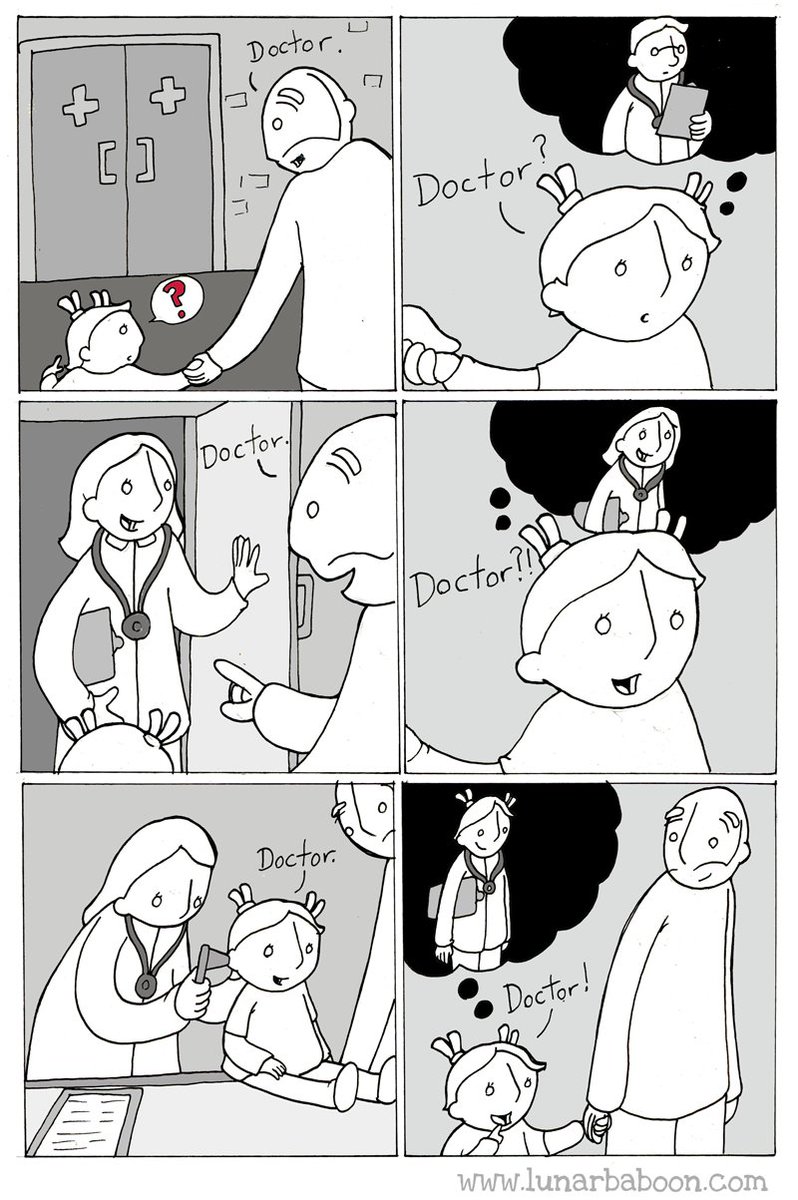 Lunarbaboon's tweet photo. New comic about doctors! https://t.co/dHCaepJEW6 https://t.co/3zYkyZHWF1