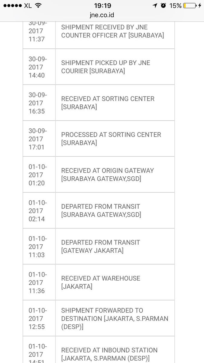 KechikaYurline's tweet photo. JNE YES yg katanya 'Yakin Esok Sampai' tuh gak pernah sampai kurang dr 24 jam sesuai janjinya. Selalu. Ud berkali2. @JNE_ID https://t.co/TIeq4KO1kS