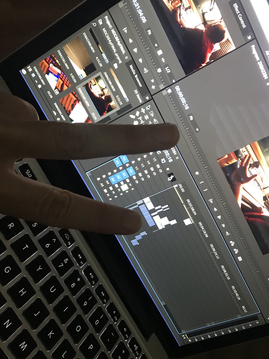 DigitalJedi_SCK's tweet photo. Editing “The Caller” from 5 minutes to 3 #MFA #WomanEditor #WomanDirector https://t.co/BOHeqX5JmB