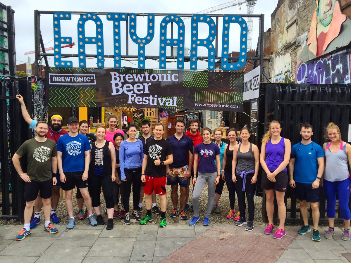 MRCDublin's tweet photo. Great turnout for the run today! 💪Thanks to @Brewtonic for hosting us and @fourcorners for the beers! 🙌 #BrewtonicBeerFest https://t.co/dxc5sNzTGx