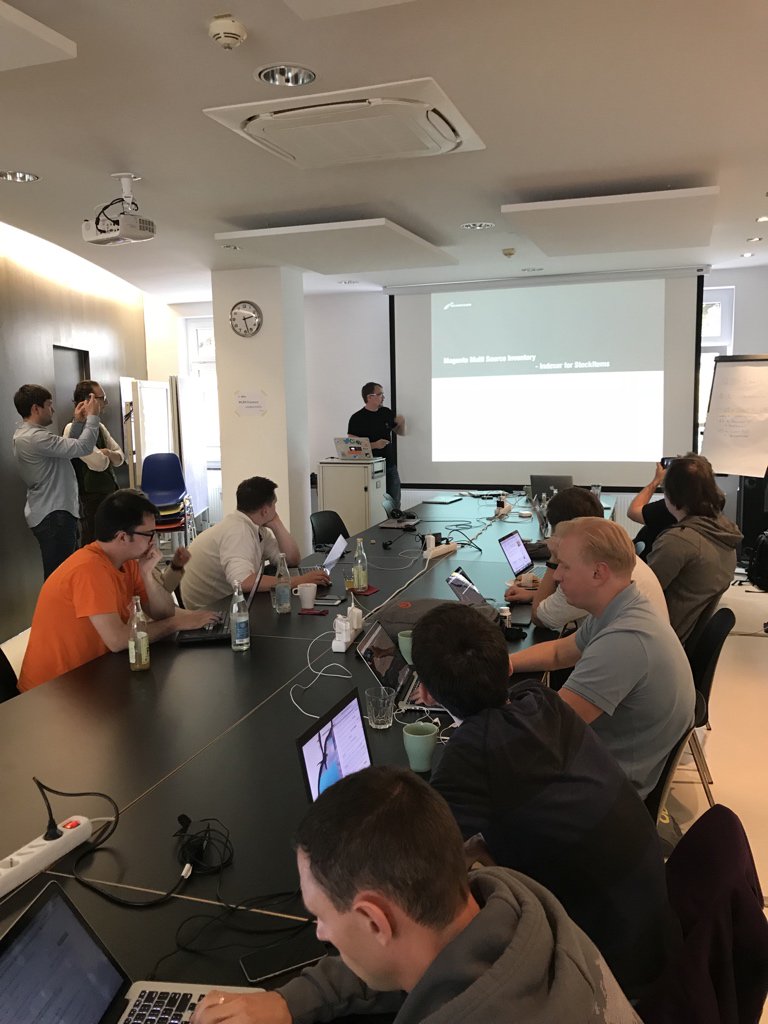 maksek_ua's tweet photo. Demo time after 3 days of hacking by @LarsRoettig on #MagentoMSI #MageHackMuc17 https://t.co/eOmAFDeoqD