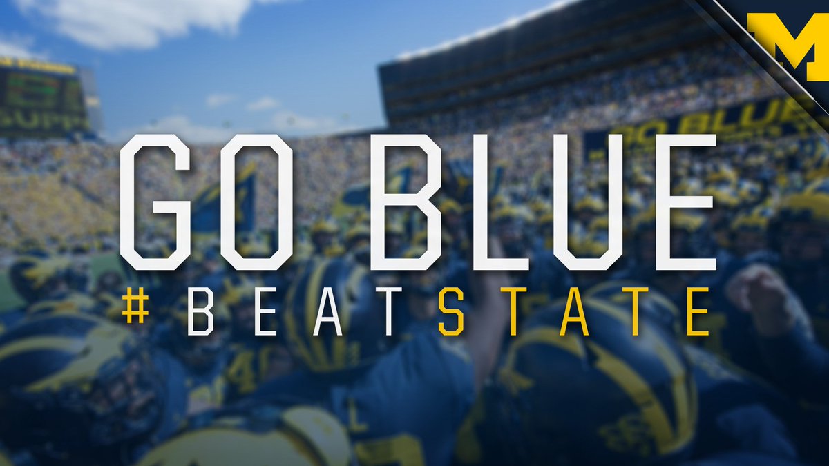 UMichFootball's tweet photo. It's #BeatState week. 

#GoBlue 〽️🏈 https://t.co/m924v8CCiA