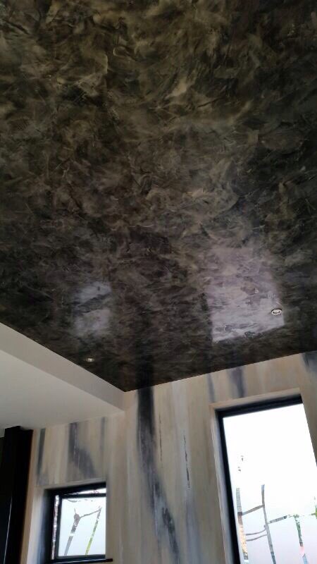 KPceilings's tweet photo. Another job complete Marble plaster looking amazing #marbleplaster #polishedplaster #Venetianplaster https://t.co/7JvEo1yAkf
