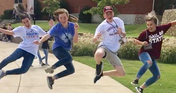 beckybeyea's tweet photo. They're this happy about Jesus all the time. #rush2017 @freedhardeman @LHCOCYouth https://t.co/jFJJYrdR5c