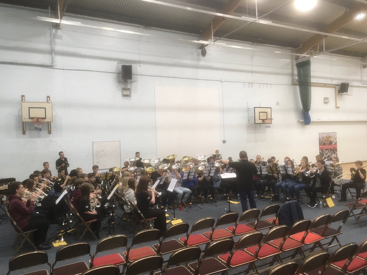 FodensYouthBand's tweet photo. Final rehearsal before today's performance at 2:30pm. Sounding great under @MarkBousie baton. https://t.co/lGmNiACfe8